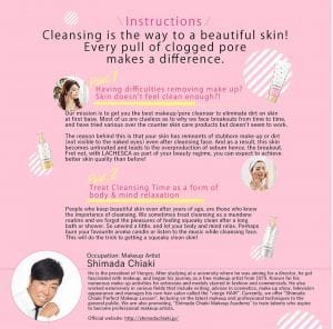 Lachesca Facial Clay Wash Moist - Instructions